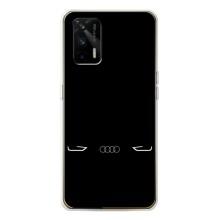 Силиконовый бампер с картинкой машины на Realme GT 5G (Силует Audi)