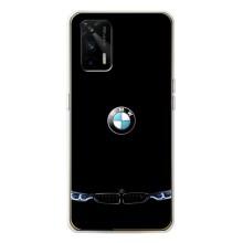Силиконовый бампер с картинкой машины на Realme GT 5G (Черный BMW)