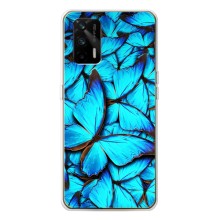 Силіконовий бампер з картинкою звірів для Realme GT 5G – Крила метеликів