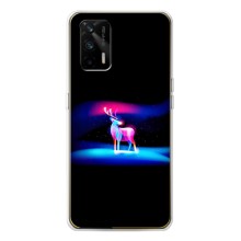Силіконовий бампер з картинкою звірів для Realme GT 5G – Яскравий олень