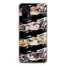 Силиконовые чехлы с глазами Anime для ДжиТи 5G – Глаза на чорном