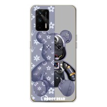 Силіконовий чохол для Realme GT 5G (Ведмідь Louis Vuitton)