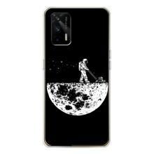 Силиконовый Чехол с принтом "Космонавты" на Realme GT 5G – Космонавт