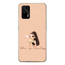 Силіконовый Чохол на Realme GT 5G з картинкой Модных девушек – З собакою
