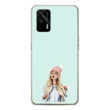 Силіконовый Чохол на Realme GT 5G з картинкой Модных девушек – В шапці
