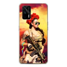 ЗСУ Чохли (TPU) для Realme GT 5G (Жінка солдат)