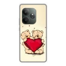 Чехлы для любимой на Реалми ДжиТи 6 (VPrint) (Медвежонки)