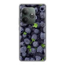 Чехлы с Фруктами для Realme GT 6 (VPrint) (Ежевика)
