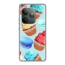 Чехлы с Фруктами для Realme GT 6 (VPrint) (Кексики)