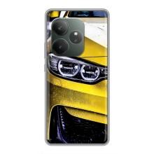 Чехлы с Машинами на Реалми ДжиТи 6 (VPrint) (Желтая машина)