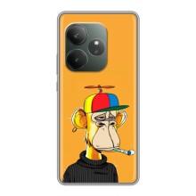 Чехлы с Обезьянами NFT для Realme GT 6 (AlphaPrint) (Скучающая Обезьяна NFT)