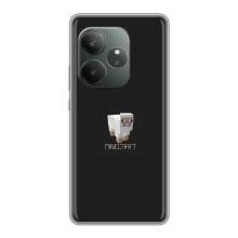 Чехол Майнкрафт на Realme GT 6 (AlphaPrint) Minecraft (Овечка Майнкрафт)