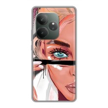 Чехол с печатью для Realme GT 6 - (Мода) (AlphaPrint) – Макияж