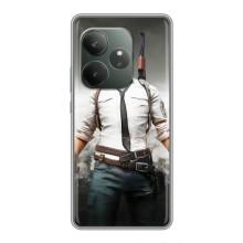 Чехол PUBG для Реалми ДжиТи 6 (AlphaPrint) (Пабг мен)