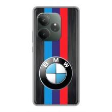 Чехол для Реалми ДжиТи 6 - с принтом БМВ (AlphaPrint) (Лого BMW)
