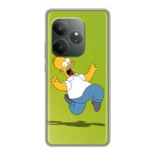 Чехол с Симпсонами для Realme GT 6 (VPrint) (Гомер Симпсон)