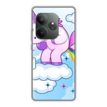 Чехол Unicorn на Realme GT 6 – Радуга единорожка