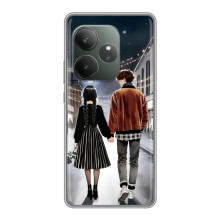 Чехол с дизайном Венздей 2 на Realme GT 6 – Уэнсдей и Тайлер