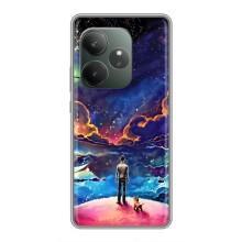 Космические Чехлы для Реалми ДжиТи 6 (VPrint) (Галактический вид)