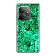 Мраморный чехол на Realme GT 6 (VPrint) (Салатный Мрамор)
