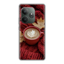 Чохол з унікальним дизайном 'Осінь з кавою' для Realme GT 6 – Кава на ковдрі
