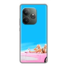 Силиконовый Чехол Барби Фильм на Realme GT 6 – Барби и Кен