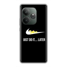 Силиконовый Чехол на Realme GT 6 с картинкой Nike – Later