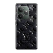 Текстурный Чехол Louis Vuitton для Реалми ДжиТи 6 (Черный ЛВ)