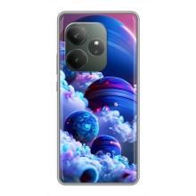 Чохли КОСМОС  на Realme GT 6T – Сині планети