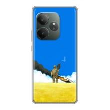 Чехлы на военную тематику для Realme GT 6T – Попадание
