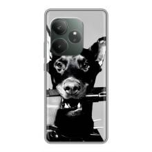Чехол ДОБЕРМАН для Realme GT 6T – Опасный доберман