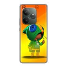 Чехол Бравл Старс для Realme GT 6T – LEON в кофте