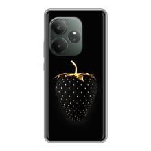 Чехол с изображением  вкусной еды для Realme GT 6T – Чёрная клубника