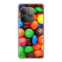 Чехол с изображением  вкусной еды для Realme GT 6T – Разноцветные M&M'S