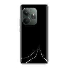 Чехол с картинками на черном фоне для Realme GT 6T – Дорога