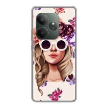 Чехол с картинкой Модные Девчонки Realme GT 6T – Девушка в очках