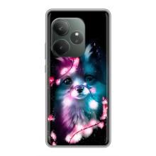 Чехол с Лисичкой для Realme GT 6T – Черная Лиса