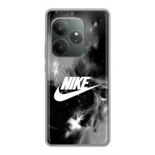 Чехол для Realme GT 6T - с принтом Найк (AlphaPrint) – Лого Найк