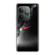 Чехол для Realme GT 6T - с принтом Найк (AlphaPrint) – Найк красный