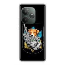 Чехол с принтом для Realme GT 6T – Патрон Воин