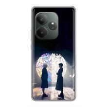 Чехлы Венсдей на Realme GT 6T Уэнсдей (AlphaPrint) (Уэнздей и Инид)