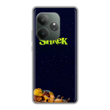 Чехол с мультфильмом Шрек на Realme GT 6T – Шрек лого