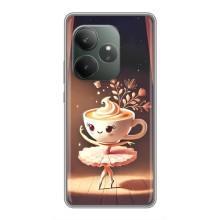 Чехол с мемом Тралалело тралала на Realme GT 6T – Балерина капучина