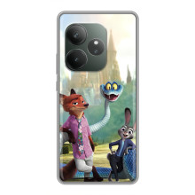 Чехол Зоотрополіс на Realme GT 6T – Ник Джуди и змея