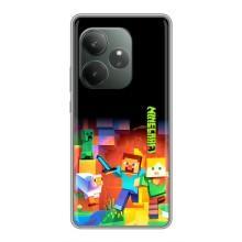 Чехлы для Realme GT 6T (Персонажи Майн Крафт) – Герой Майнкрафт