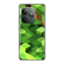 Чехлы для Realme GT 6T (Персонажи Майн Крафт) – Текстура