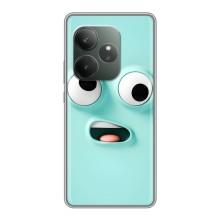 Чохли (ТПУ) (смішні стікери) для Realme GT 6T – мордочка