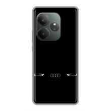 Силиконовый бампер с картинкой машины на Realme GT 6T (Силует Audi)