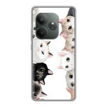 Силиконовый чехол с котиком для Realme GT 6T – Коты