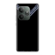 Силиконовый Чехол на Realme GT 6T – Воротник вышиванки